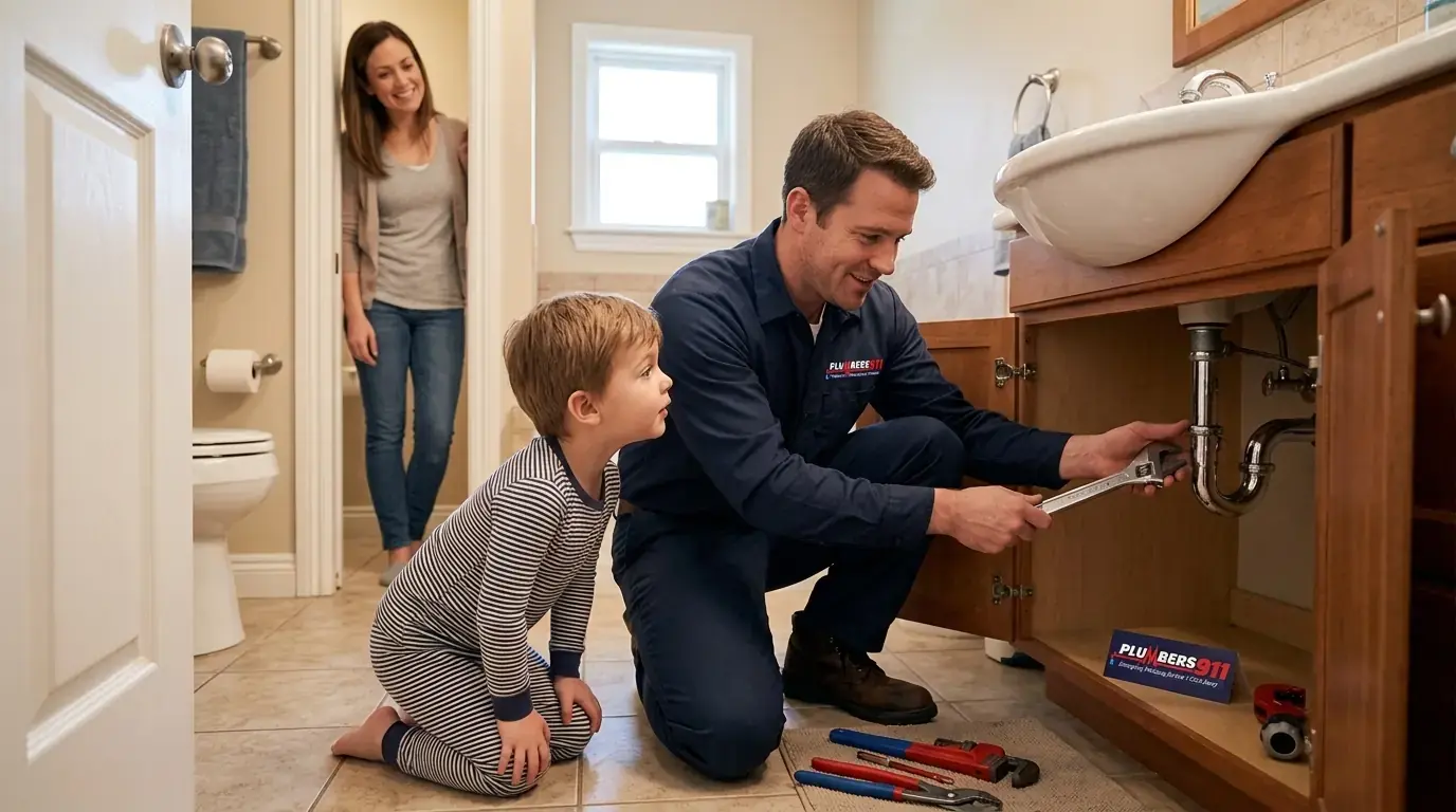 Licensed plumber at work in Harvard, IL